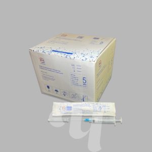 Шприц стандартный трехкомпонентный однократного применения Луер Лок со стандартной иглой, 5 мл, 100 шт/упк